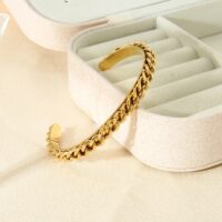 Gilded Elegance Thin Chain Hairband Bracelet