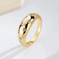 Stellar Radiance Chunky Gold Ring