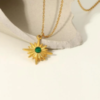 Stellar Radiance 18K Gold Plated Necklace