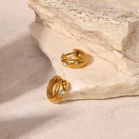 Sparkle Small Gold Earrings