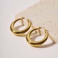 Plain Half Hoop Earrings
