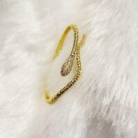 Sleek Serpent Sterling Silver Cuff Bracelet