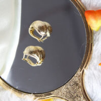 Trendy Gold-Plated Hoop Earrings